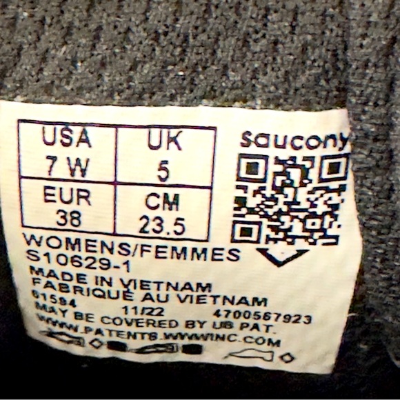 Saucony Women's Cohesion Black/Pink Noir/Rose 14 Road Running Shoe.(7 Wi… - Picture 10 of 11